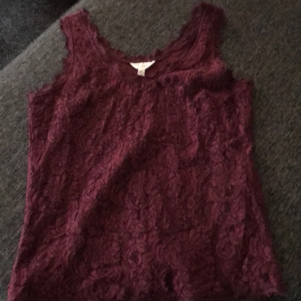 Burgundy Tank Top